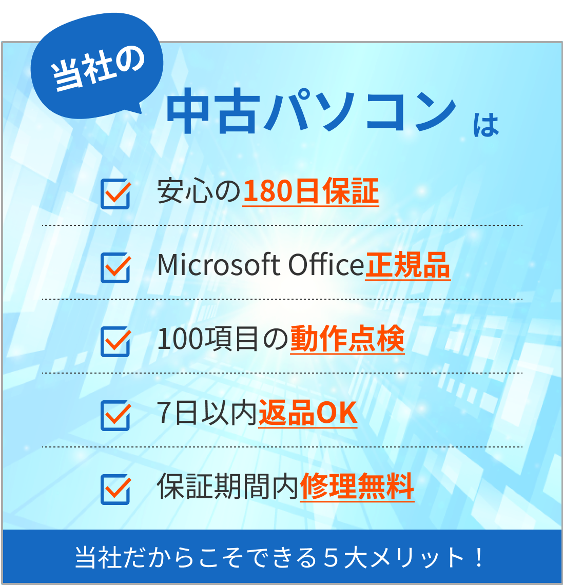 office（オフィス）付きノートパソコンなら格安中古のPCSTORE