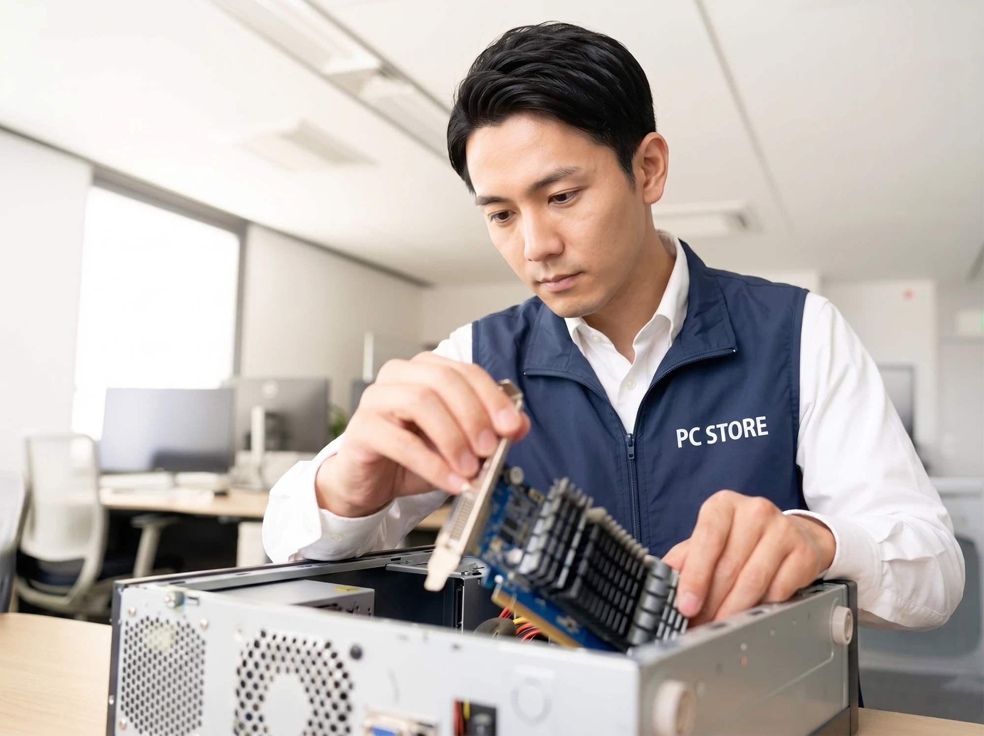 データ消去〜梱包までの流れ【STEP4
分解清掃】